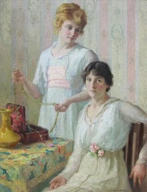 Colin Campbell Cooper, The Necklace, oil on canvas